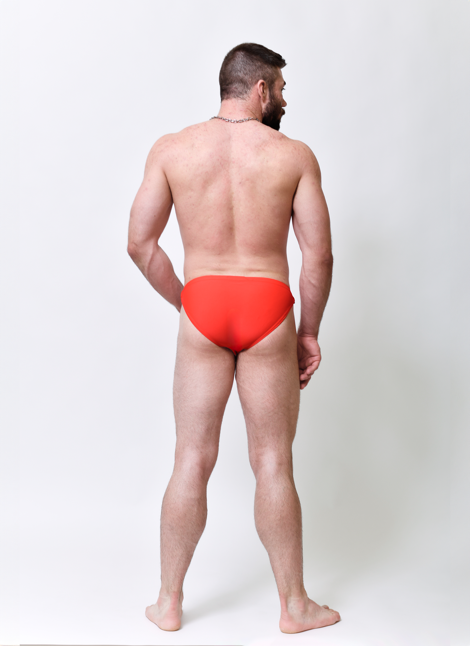 Twin Chain Swim Brief - Red