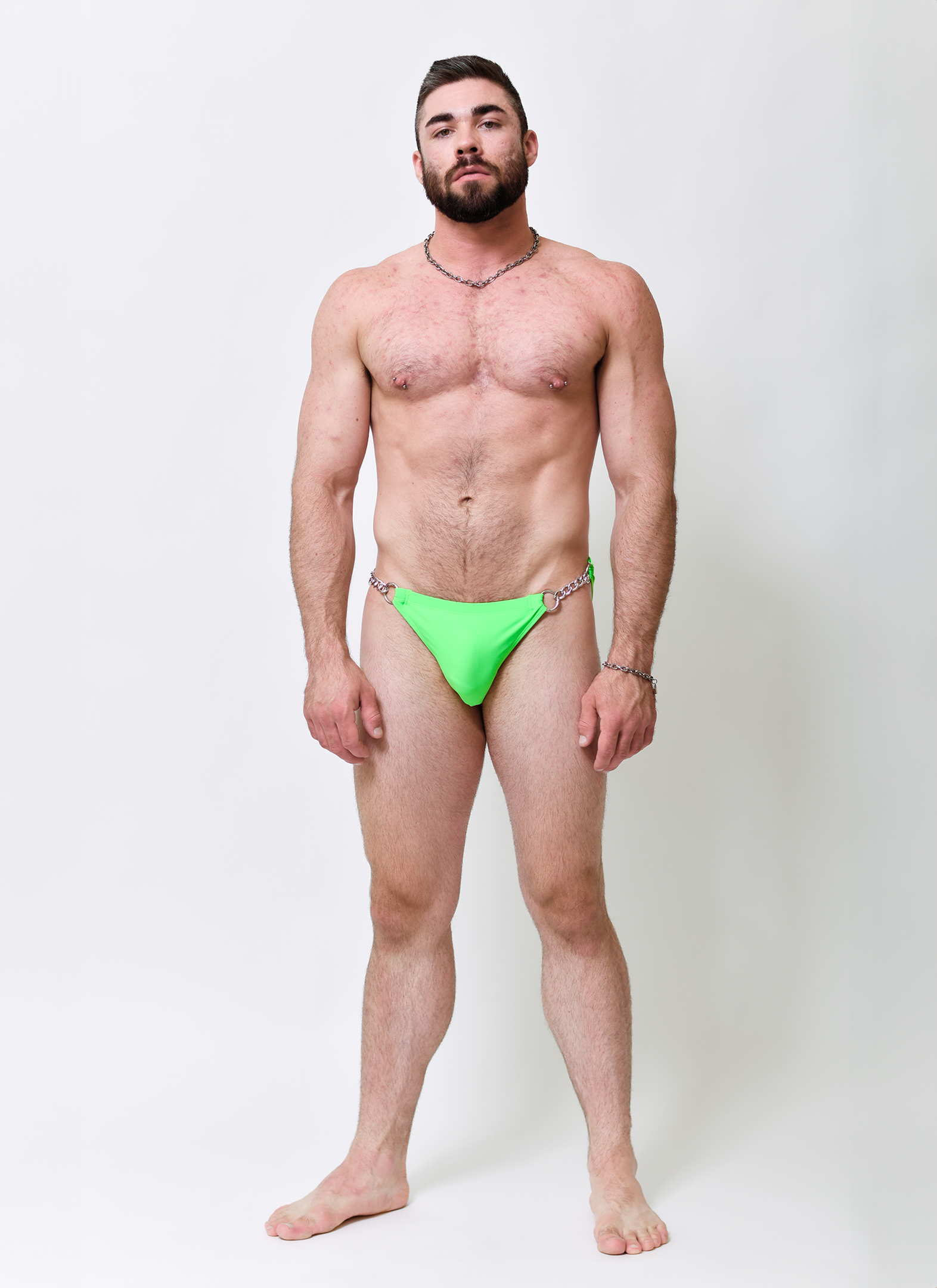 Twin Chain Swim Brief - Green