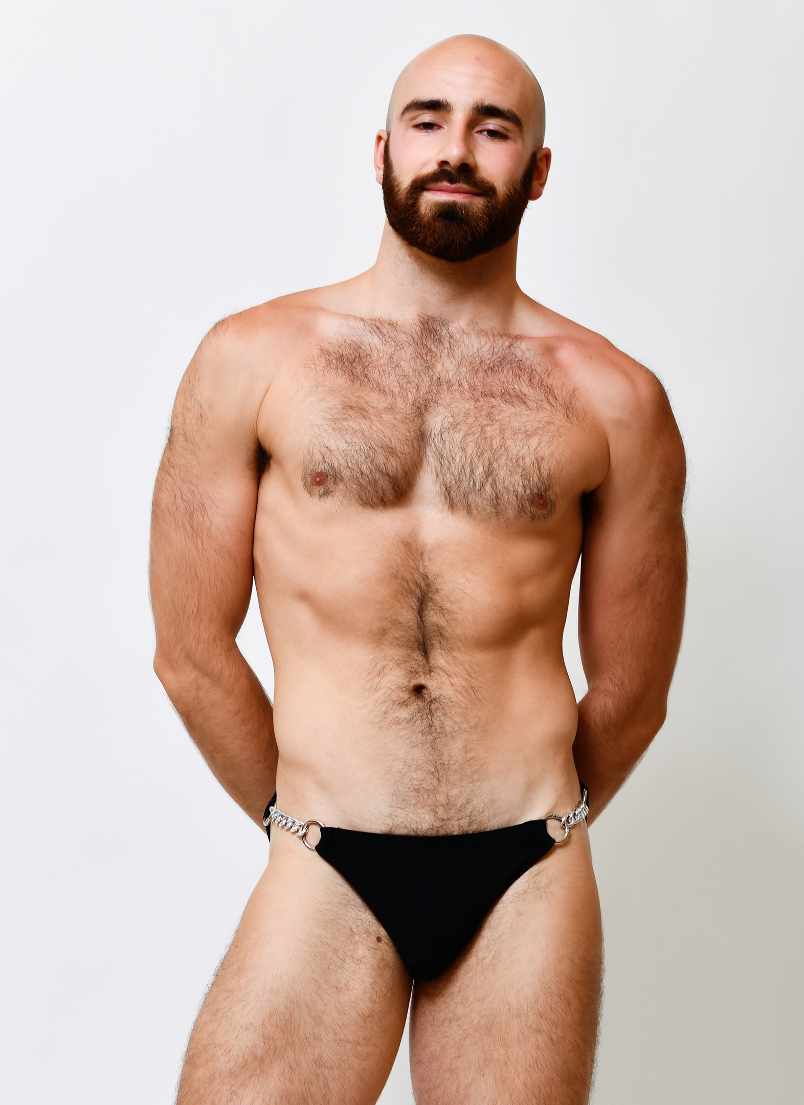 Twin Chain Swim Brief - Black