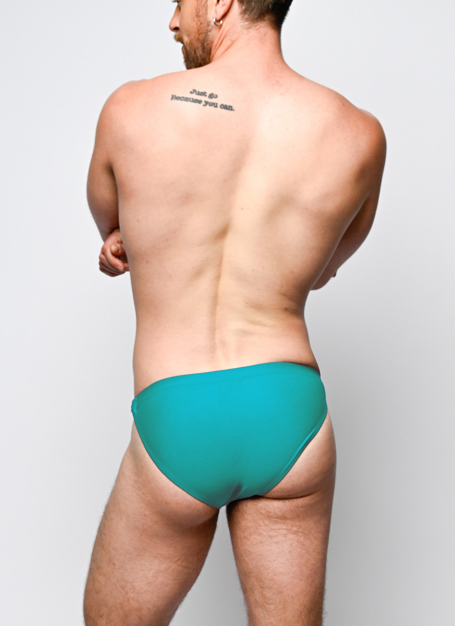 Twin Chain Brief - Seafoam Teal