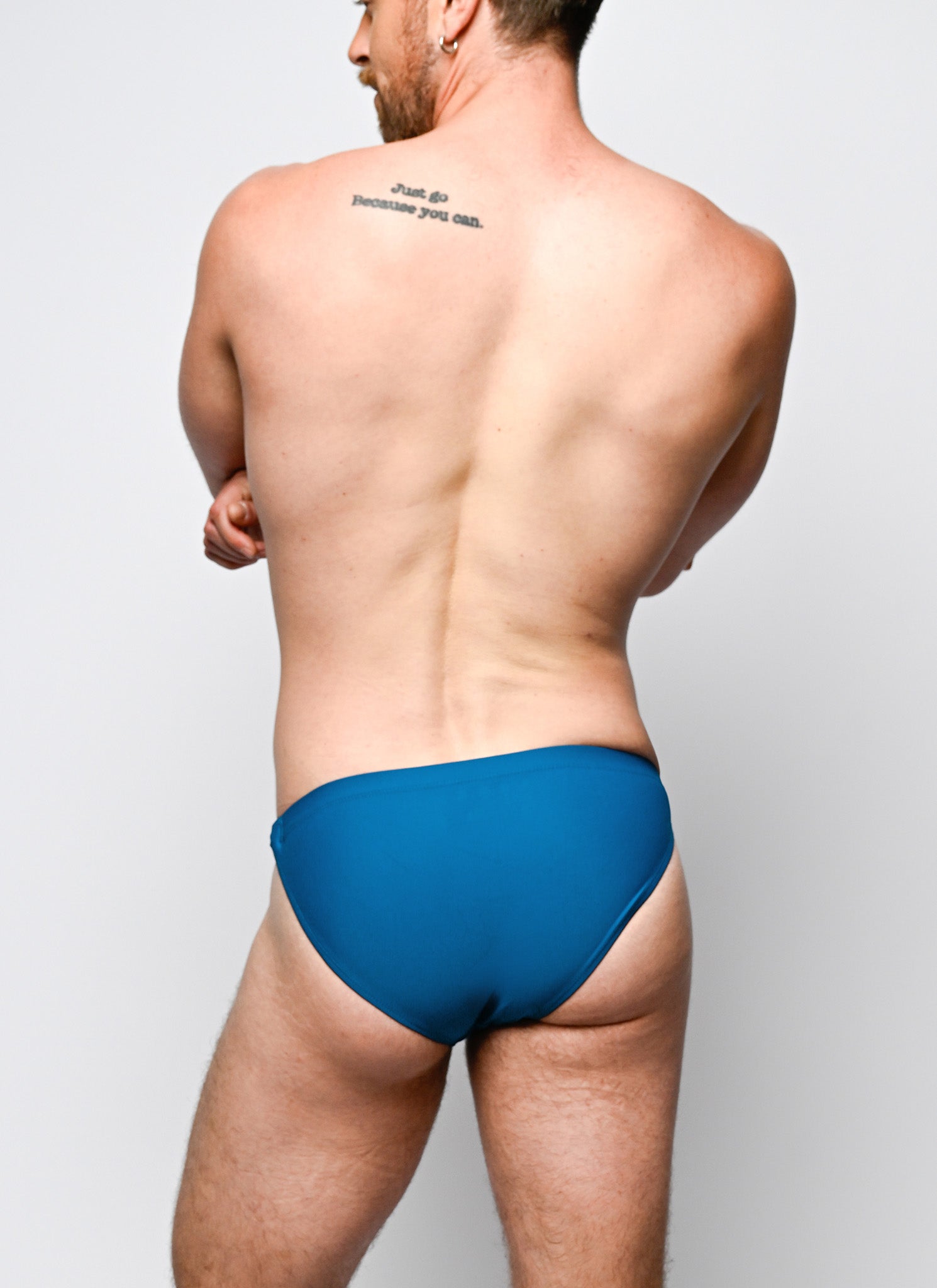 Twin Chain Brief - Teal Night