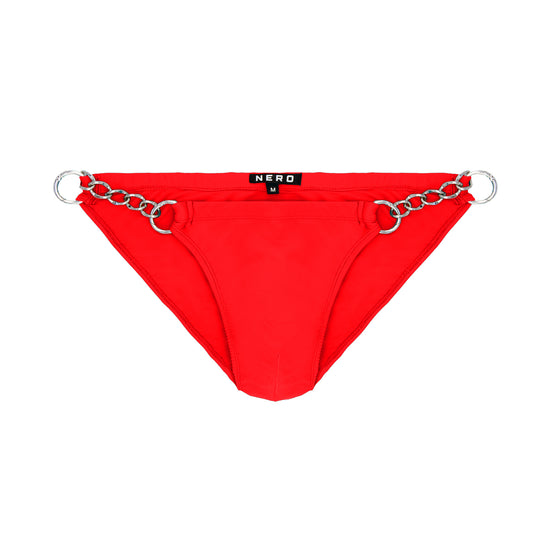 Twin Chain Swim Brief - Red